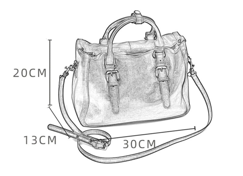 VersaillesBag - Sac vintage en véritable cuir - Beryleo