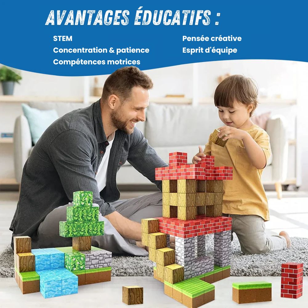 Beryleo™ - Blocs de Construction Magnétiques pour l'Apprentissage STEM