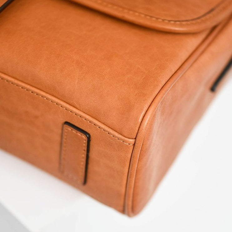 MessengerBag - Sac vintage en véritable cuir - Beryleo