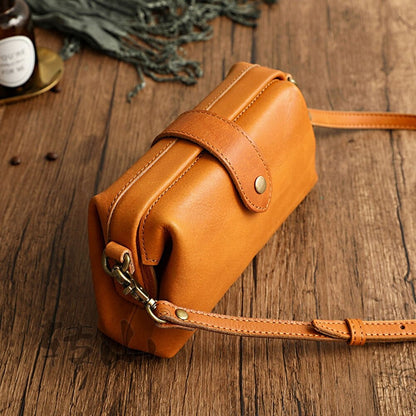 Vintage Sac en cuir - VanityBag - Beryleo