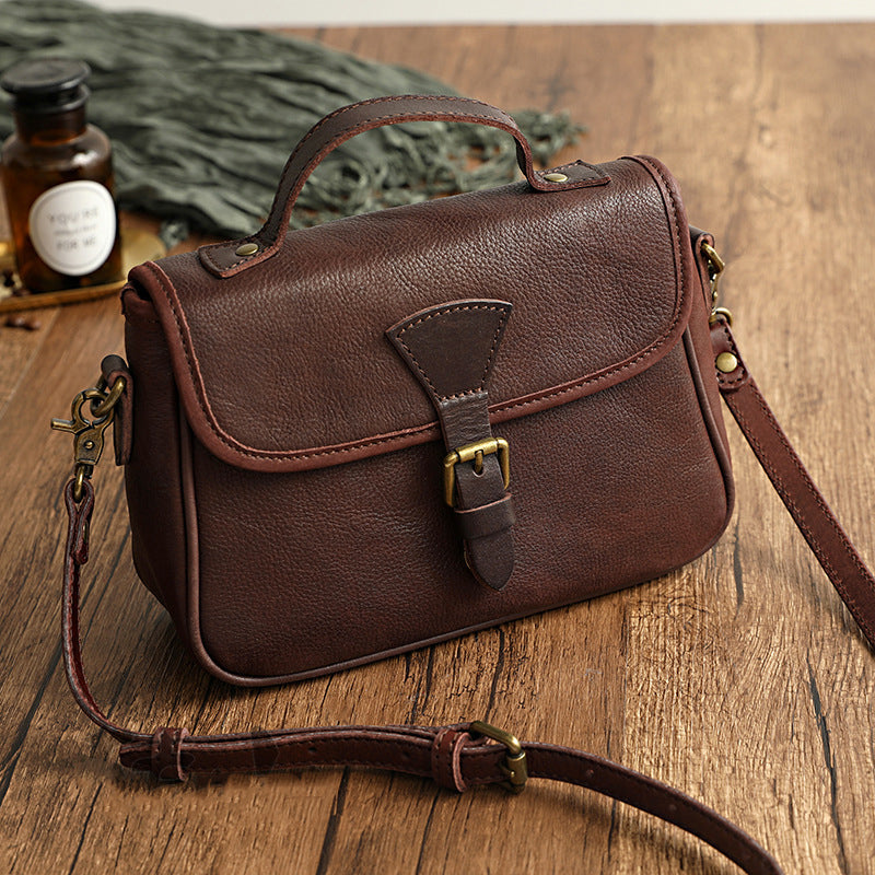 CleverBag - Sac vintage en véritable cuir - Beryleo