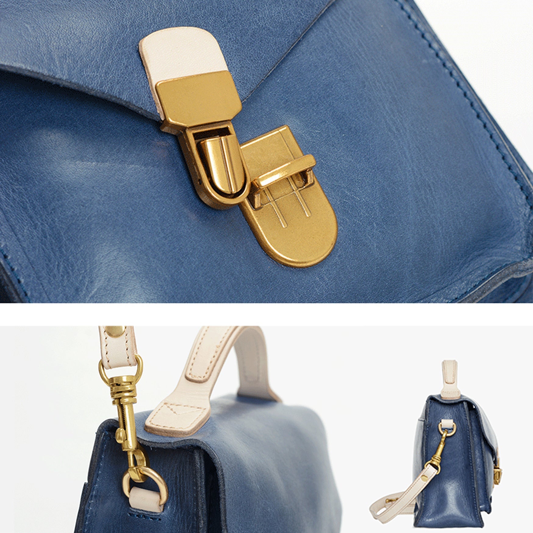 CobaltBag - Sac en véritable cuir - Beryleo