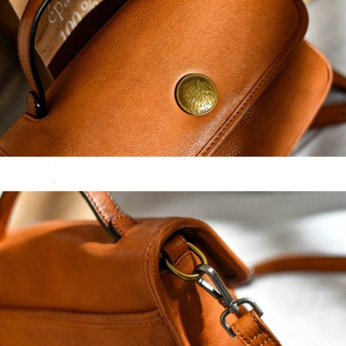 CraftBag - Sac vintage en véritable cuir - Beryleo