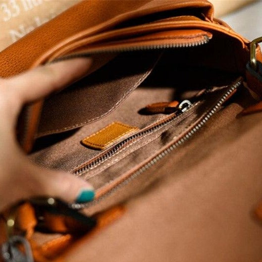 CraftBag - Sac vintage en véritable cuir - Beryleo