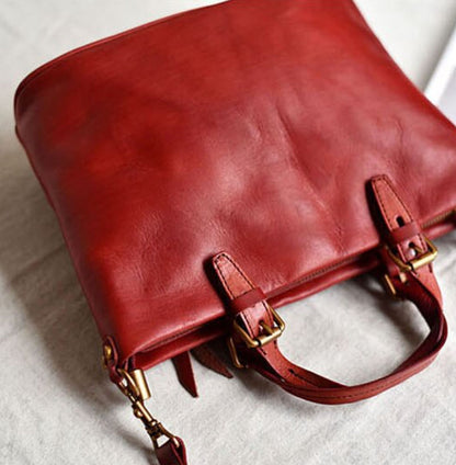 ElegancyBag - Sac vintage en véritable cuir - Beryleo