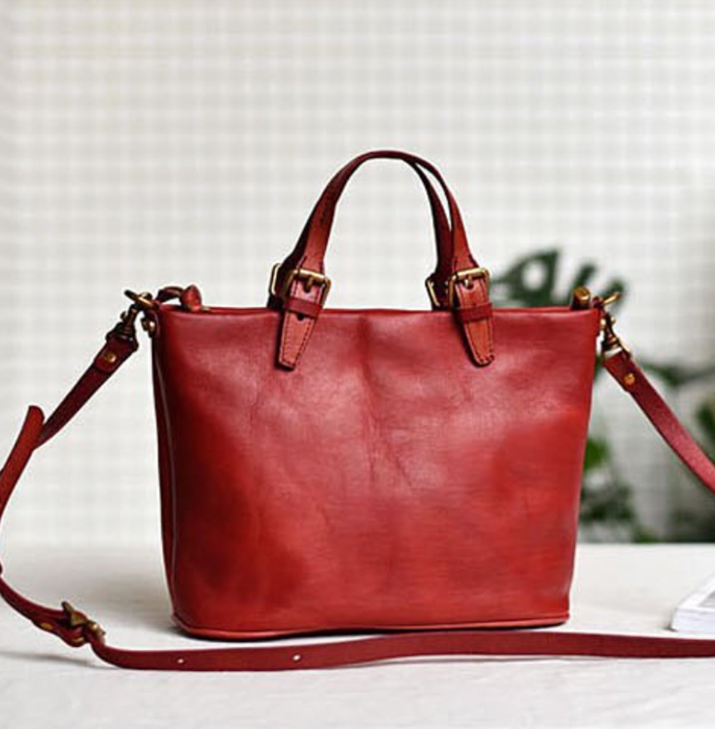 ElegancyBag - Sac vintage en véritable cuir - Beryleo