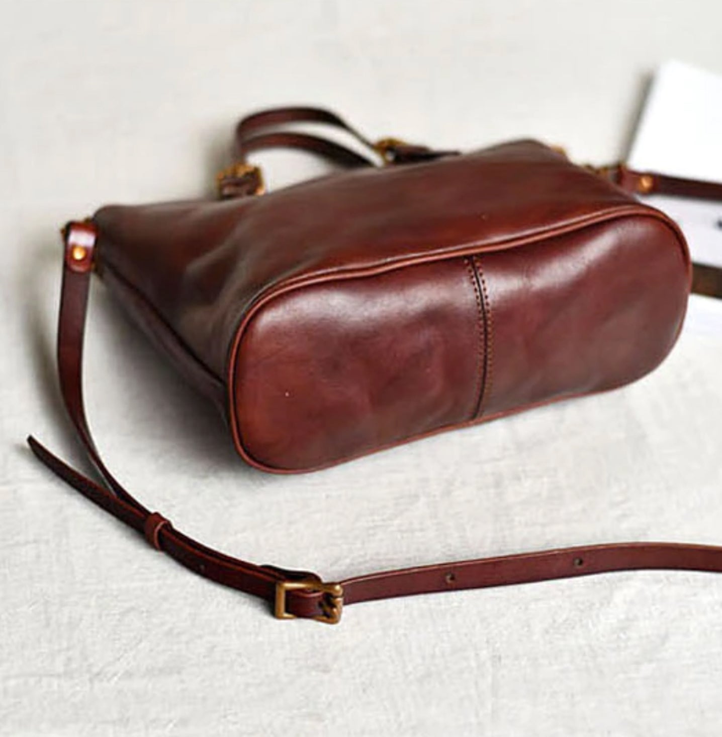 ElegancyBag - Sac vintage en véritable cuir - Beryleo