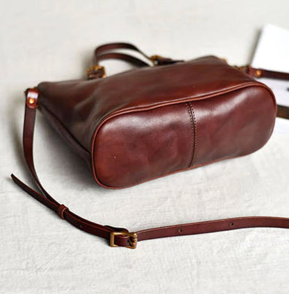 ElegancyBag - Sac vintage en véritable cuir - Beryleo