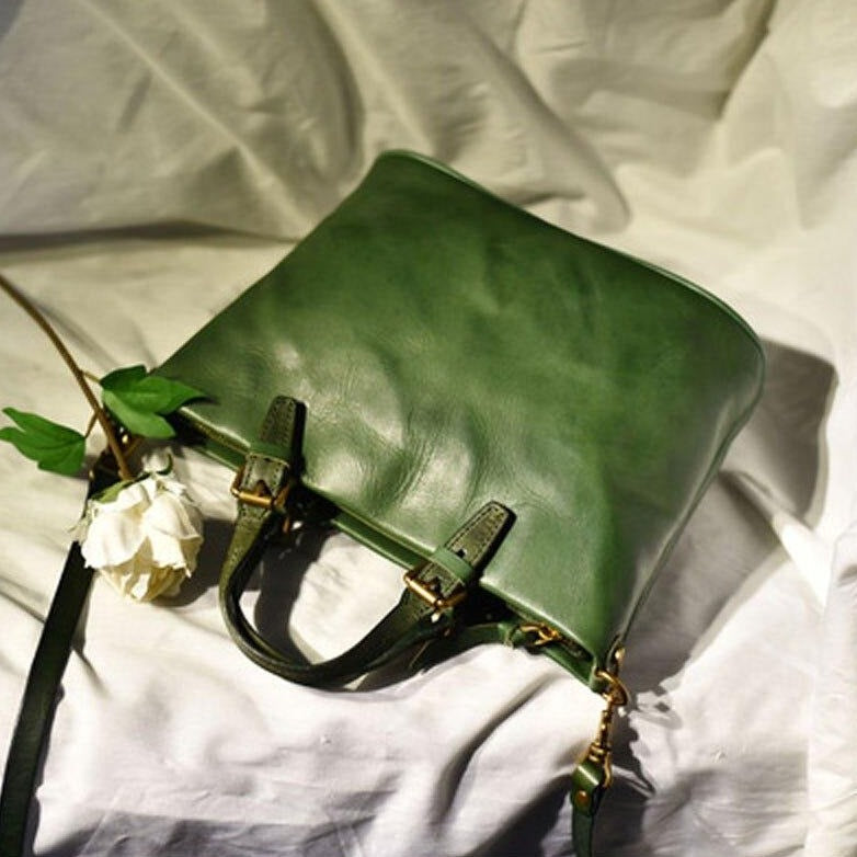 ElegancyBag - Sac vintage en véritable cuir - Beryleo