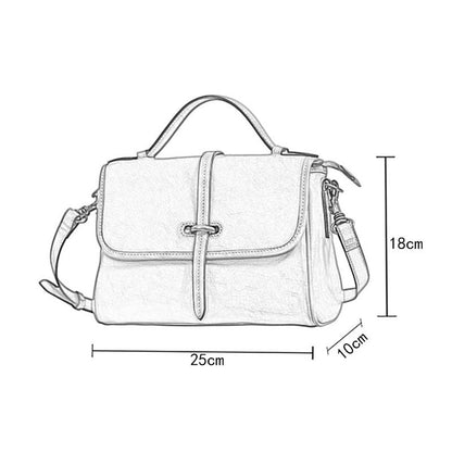 MessengerBag - Sac vintage en véritable cuir - Beryleo