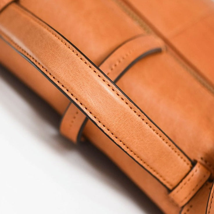MessengerBag - Sac vintage en véritable cuir - Beryleo