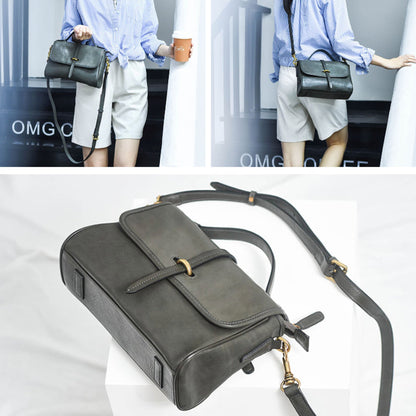 MessengerBag - Sac vintage en véritable cuir - Beryleo