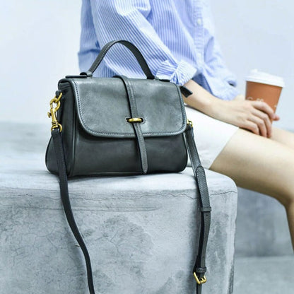 MessengerBag - Sac vintage en véritable cuir - Beryleo