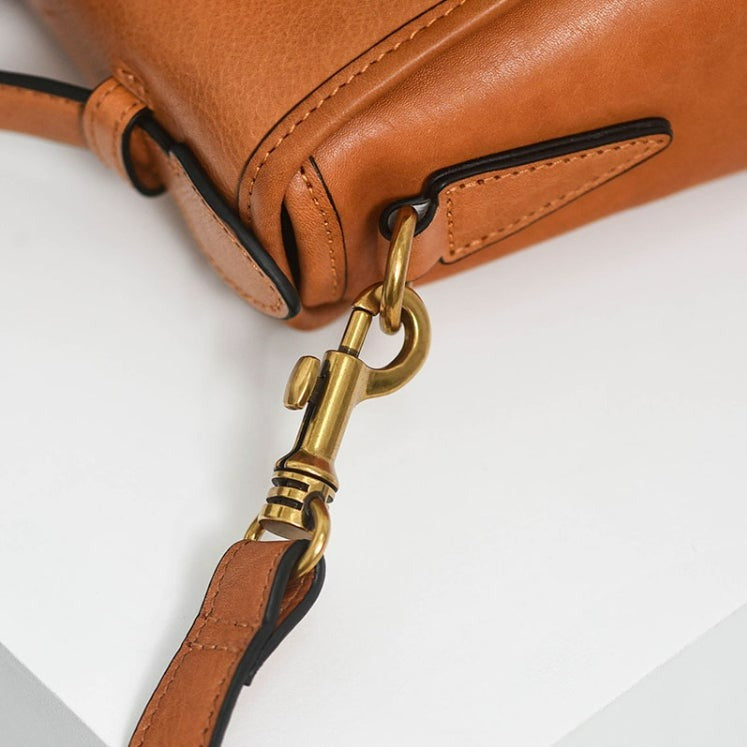 MessengerBag - Sac vintage en véritable cuir - Beryleo