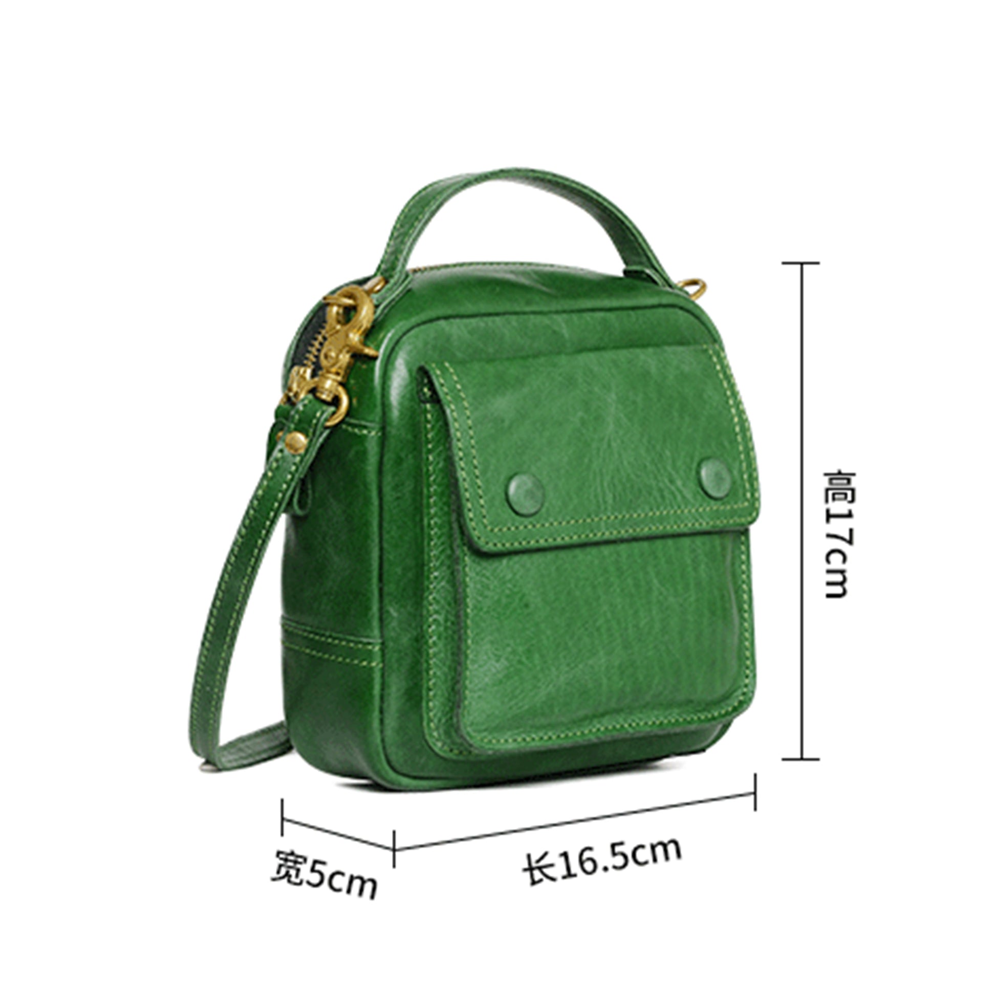 PocketBag - Sac vintage en véritable cuir - Beryleo