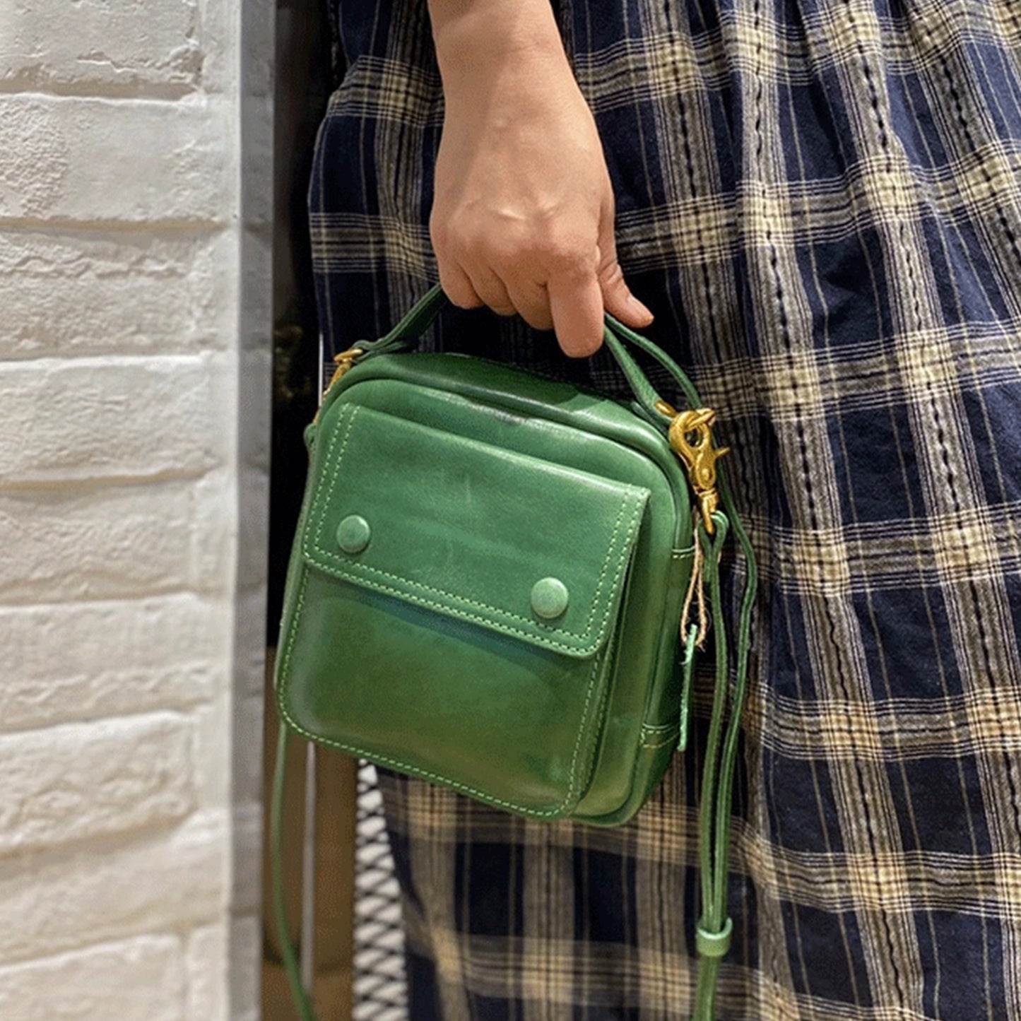 PocketBag - Sac vintage en véritable cuir - Beryleo