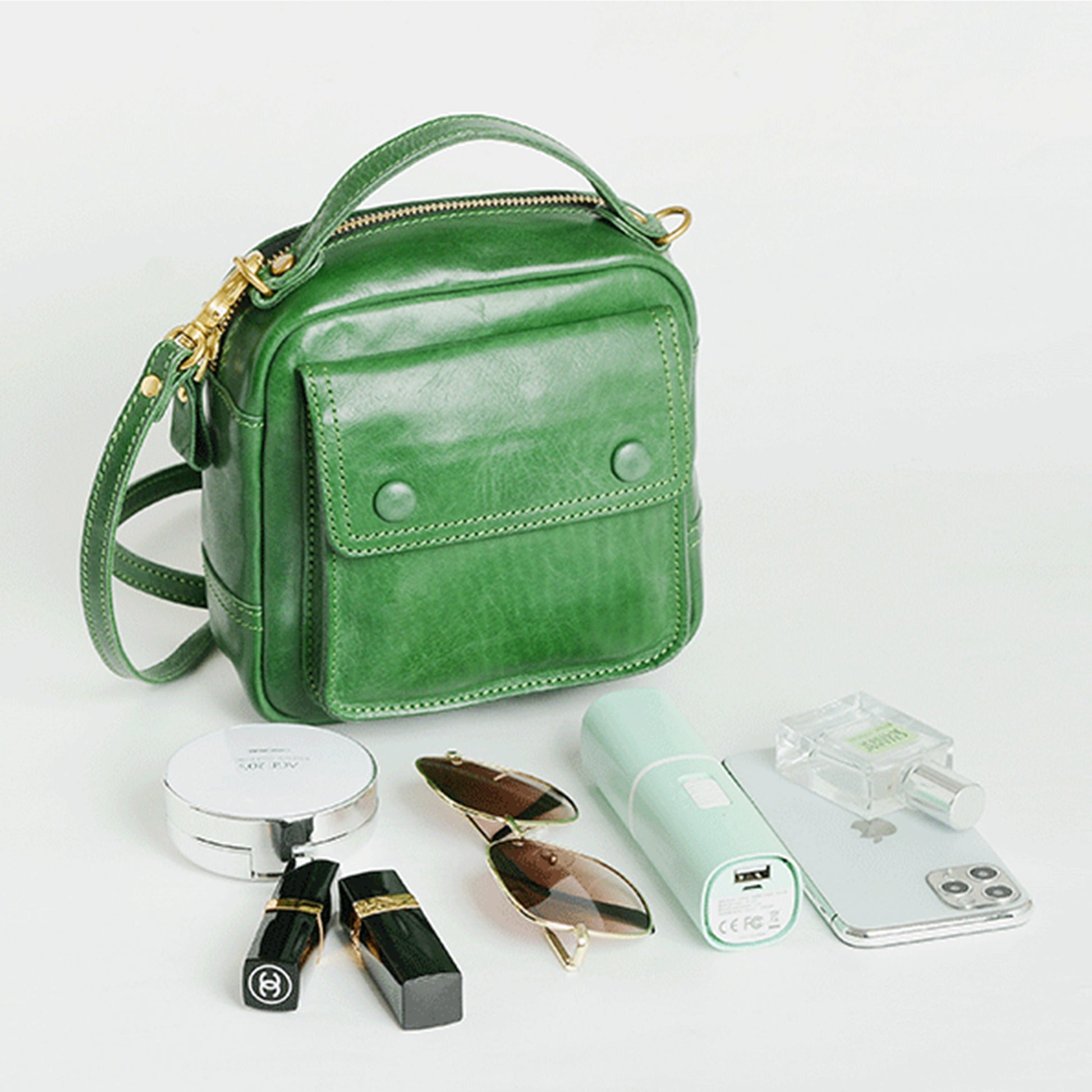 PocketBag - Sac vintage en véritable cuir - Beryleo