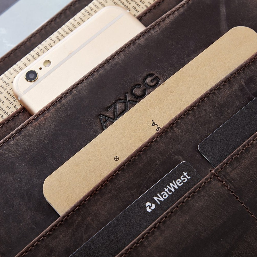 PortfolioBag - Sac vintage en véritable cuir - Beryleo