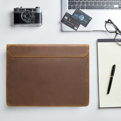 PortfolioBag - Sac vintage en véritable cuir - Beryleo