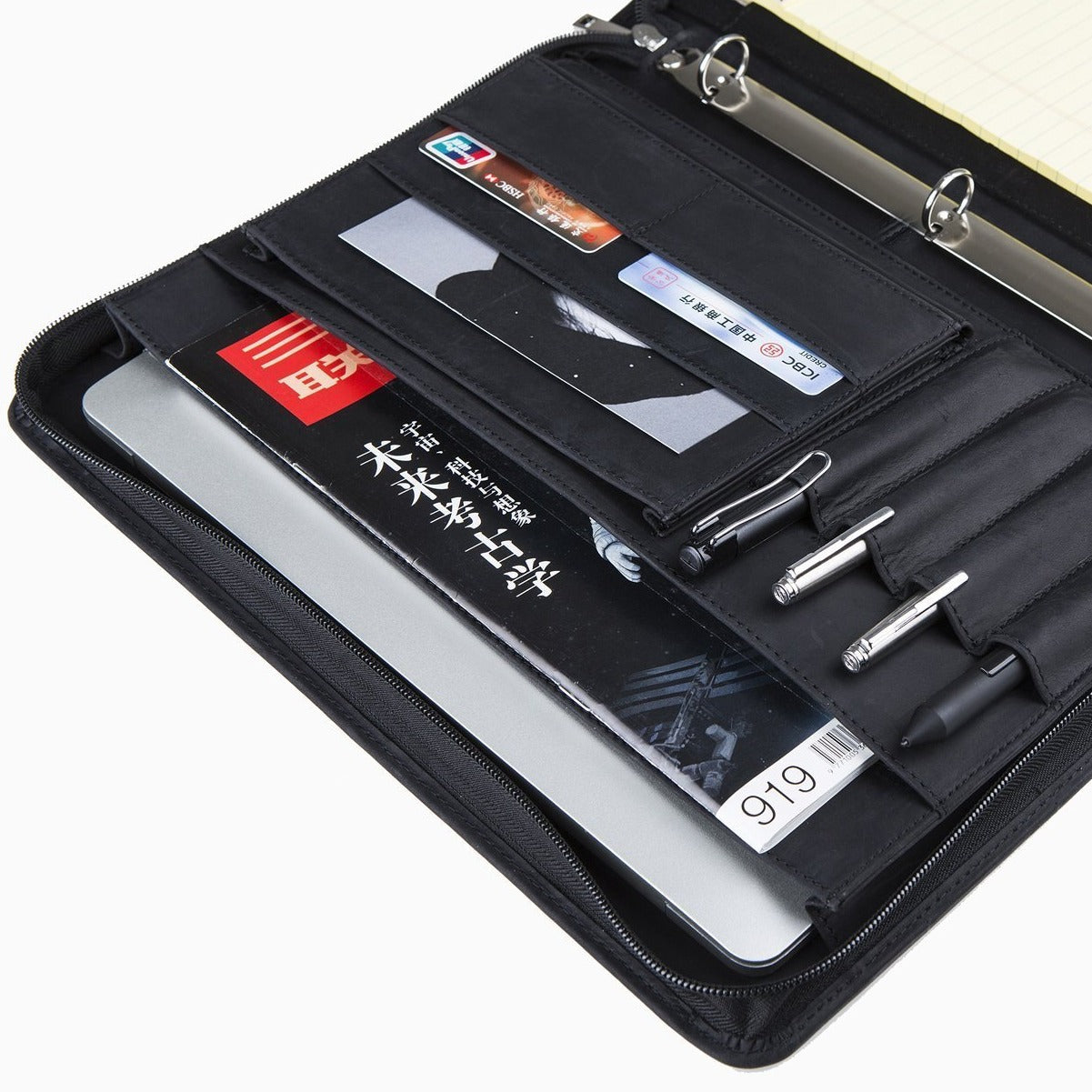 PortfolioBag - Sac vintage en véritable cuir - Beryleo