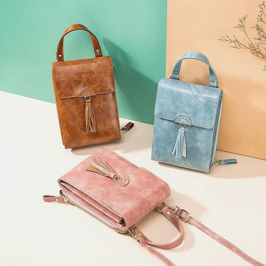 SOHO Bag - Sac pratique vintage en véritable cuir - Beryleo