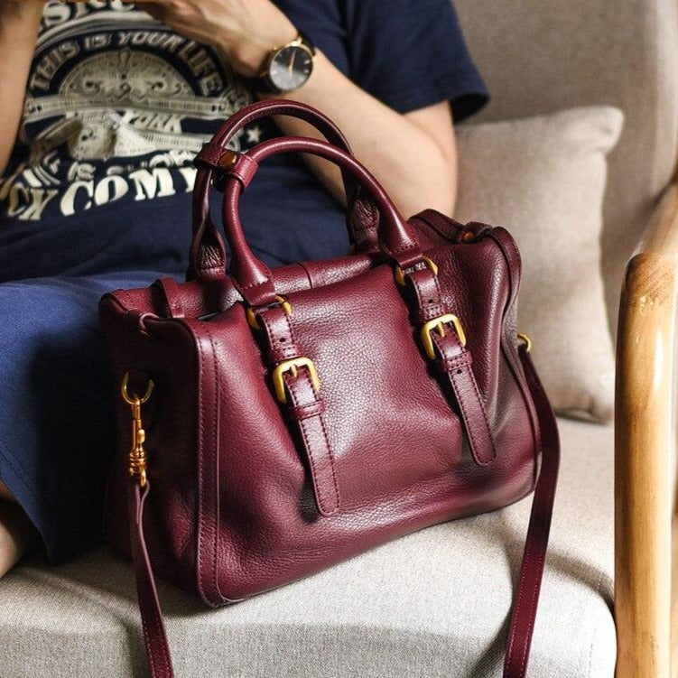 VersaillesBag - Sac vintage en véritable cuir - Beryleo