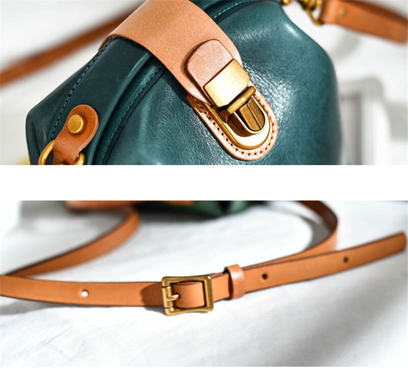 Vintage sac en cuir - CurveBag - Beryleo