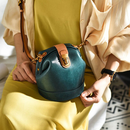 Vintage sac en cuir - CurveBag - Beryleo