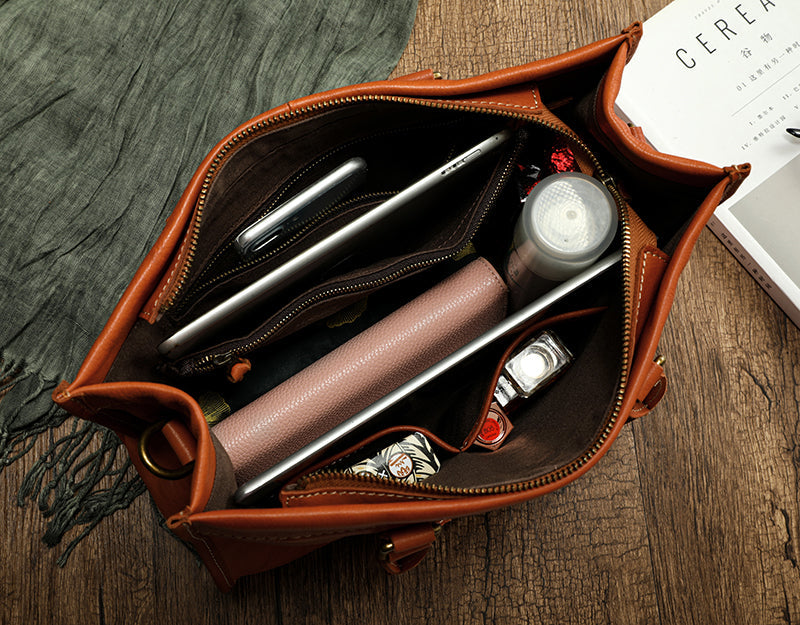 Vintage Sac en cuir - Elodie Bag - Beryleo